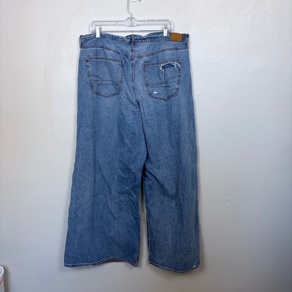 American Eagle Super High Rise Ultra Wide Leg Y2K Streetwear Retro Size 16 - Picture 6 of 11